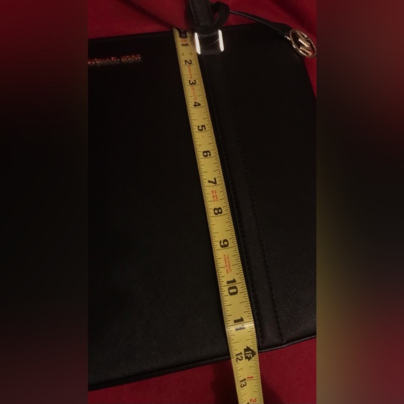 NWT Michael Kors Black Leather Tote Bag - Picture 9 of 16